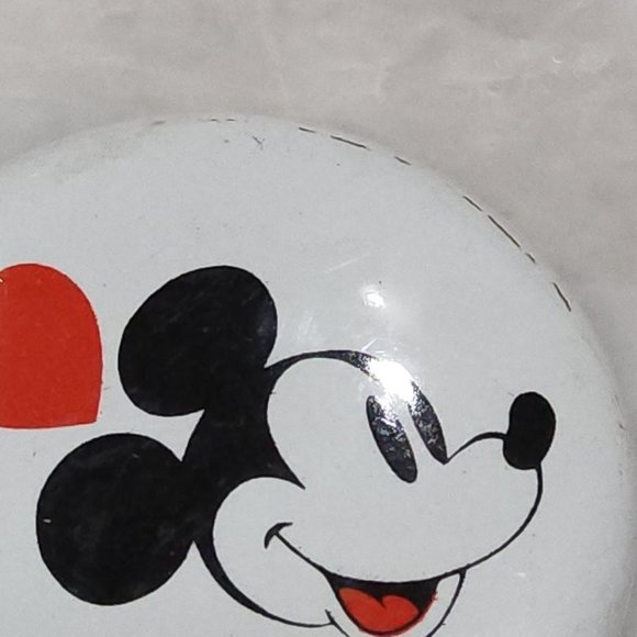 Vintage Disney Mickey Mouse Button Pin 1 Inch - Picture 3 of 3